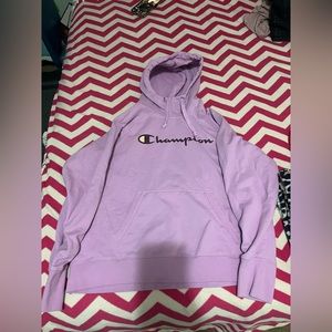 Champions purple hoodie